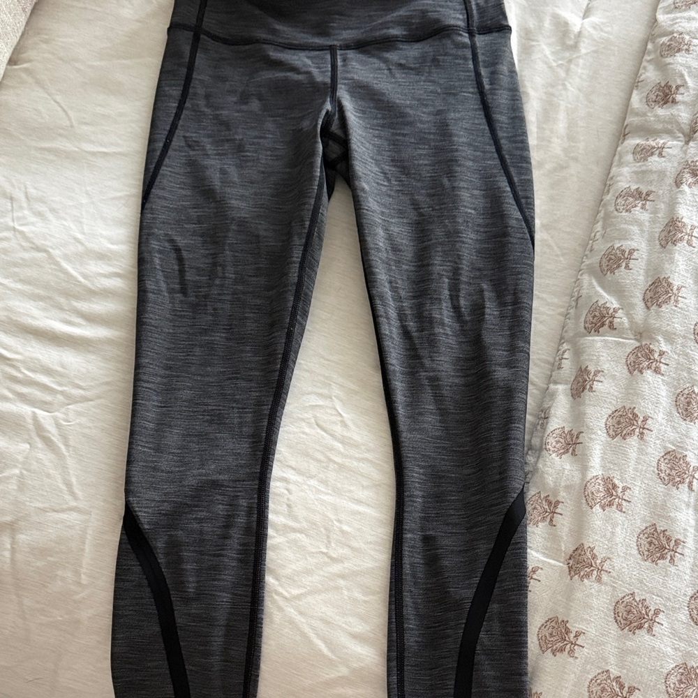Lululemon Athletica Charcoal and Black Leggings